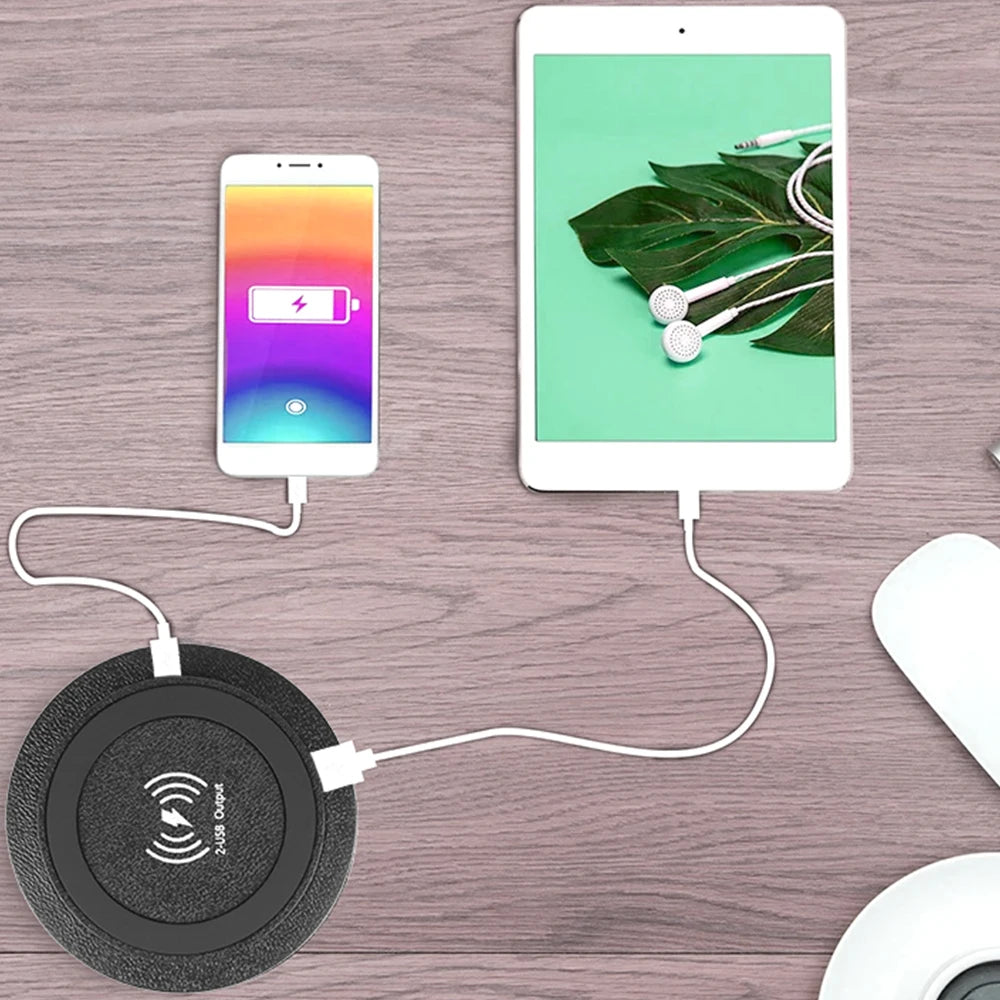 Car Charger Embedded Wireless Charger Outlet Socket For Camper Truck ATV Boat Car RV USB Type-C Quick Charge PD 3.0 15W