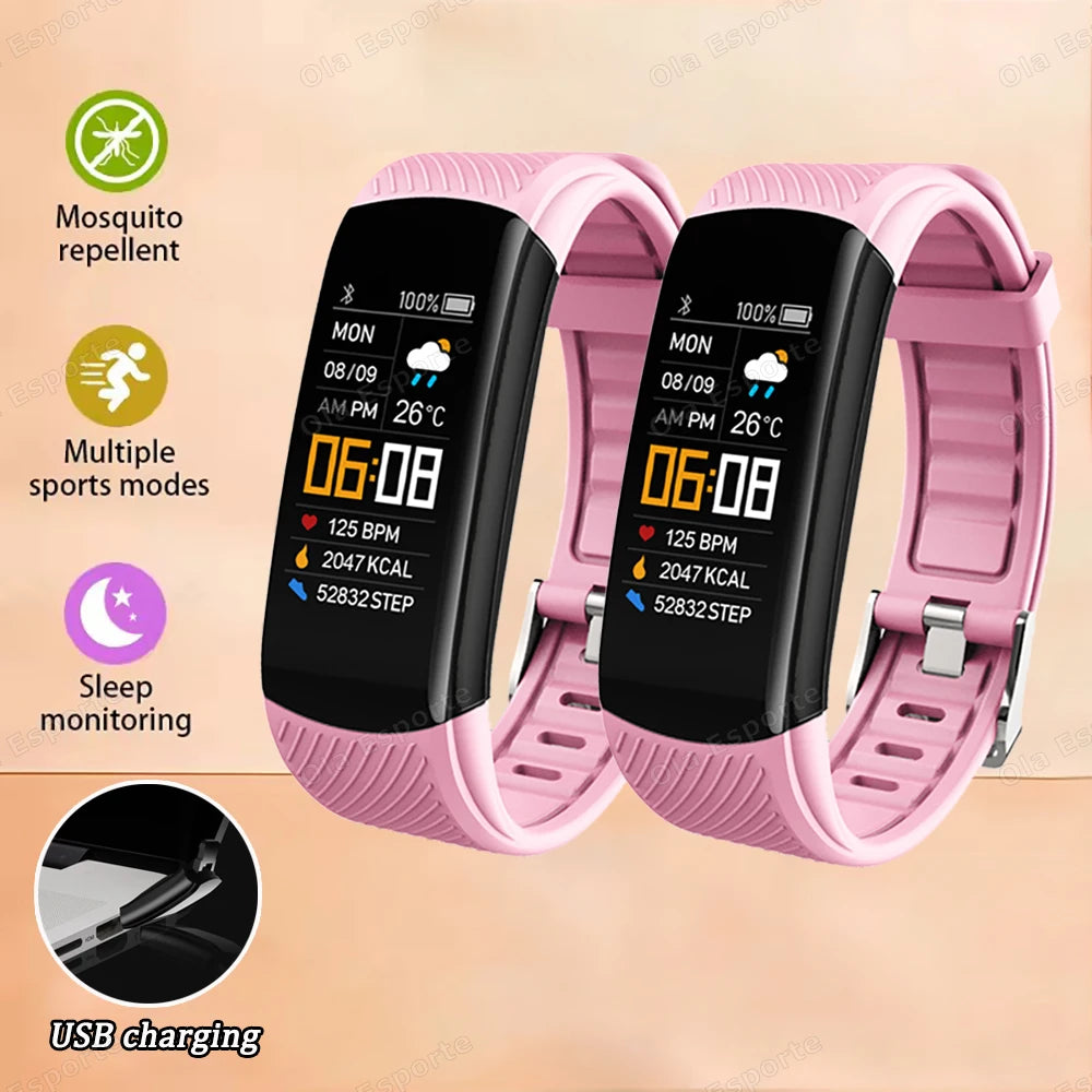 Smart Watch Men Women Bluetooth Step Counting Sports Bracelet Fitness Tracker Heart Rate Blood Pressure Sleep Smart Bracelet New