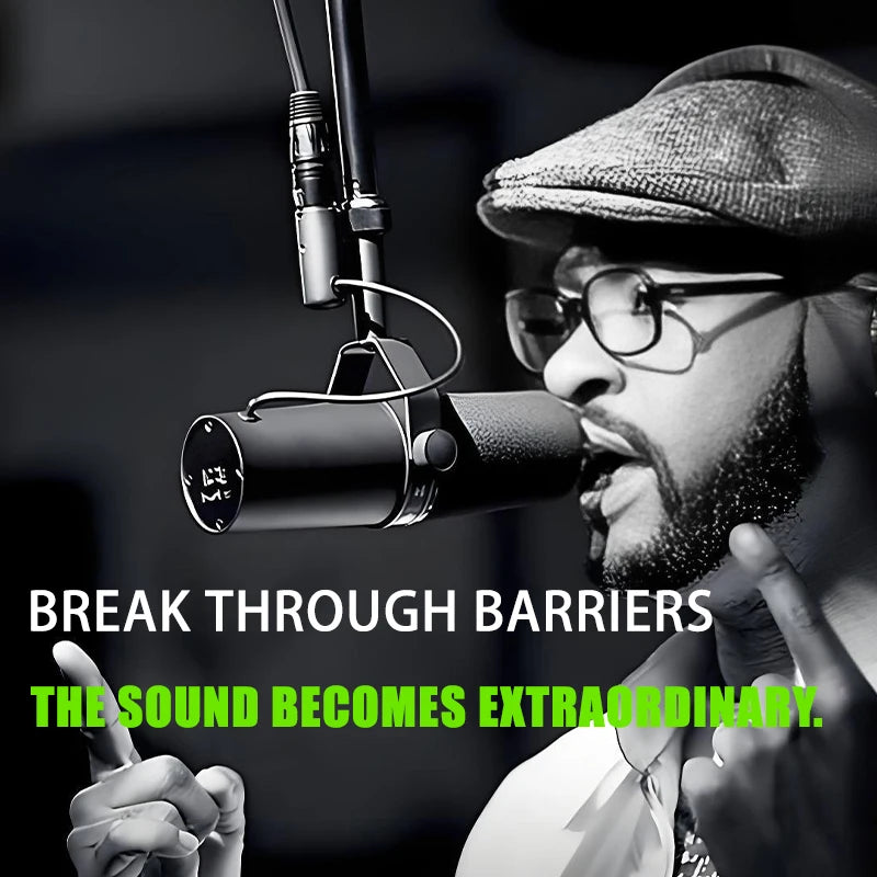 SM7B microphone -  microphone for podcast recording, computer game microphone, and streaming voice dynamic recording studio