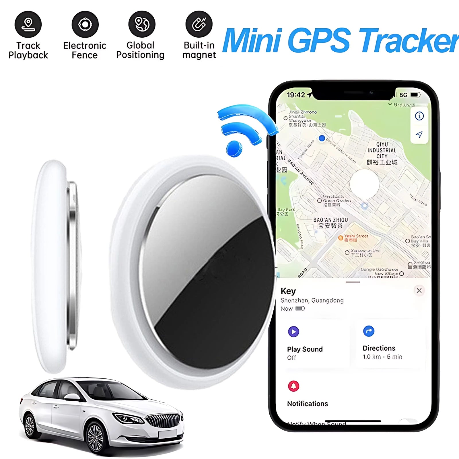 Smart Finder isearching Find My Device Gps Tracker Smart Tag Bluetooth Search Locator Tracking Finder Global Positioning Anti-lo