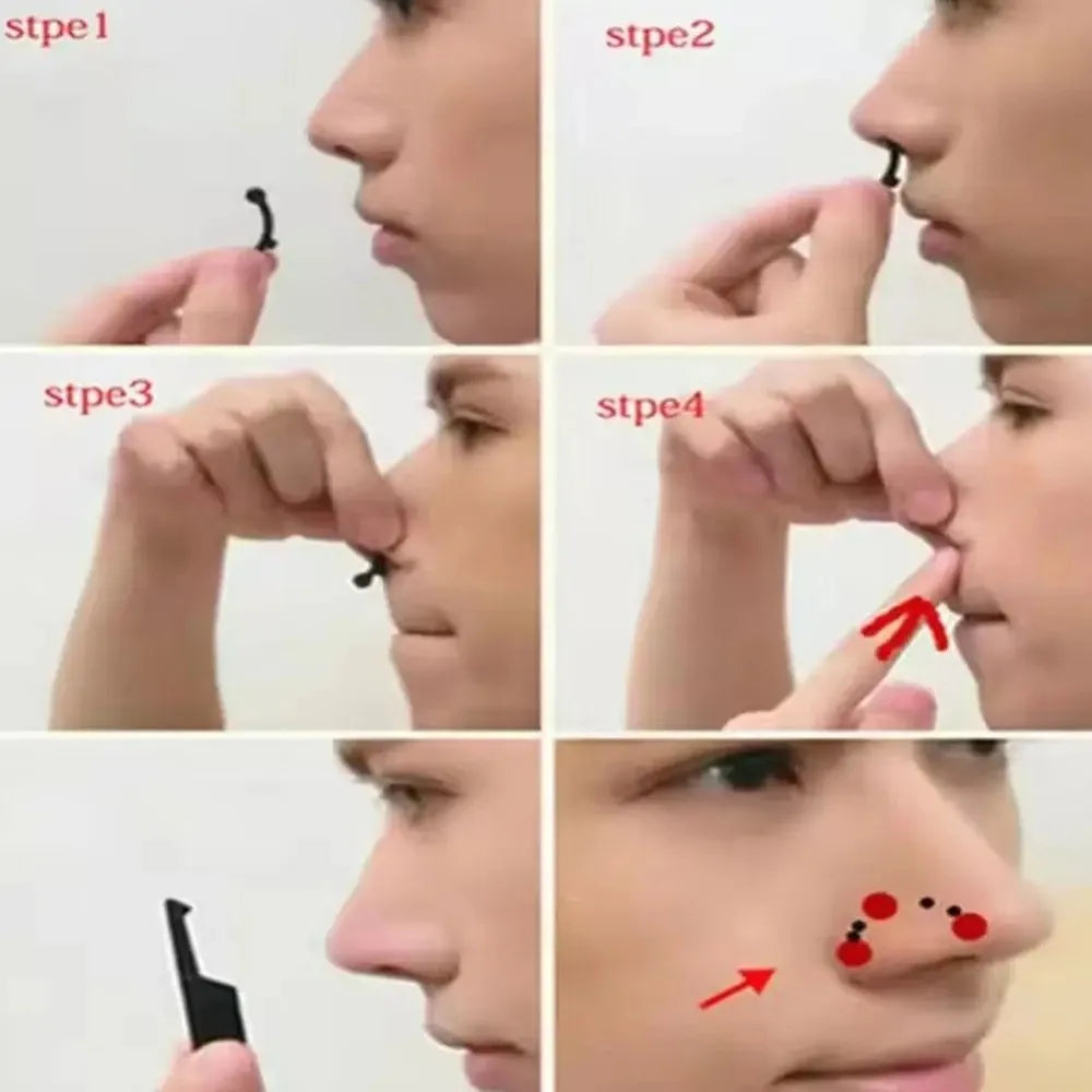 Invisible Nose Shaper Pain Free 3 Size Nose Clip Corrector Soft Acrylic Nose Shaping Clip Clipper for Adults Teens Beauty Tools
