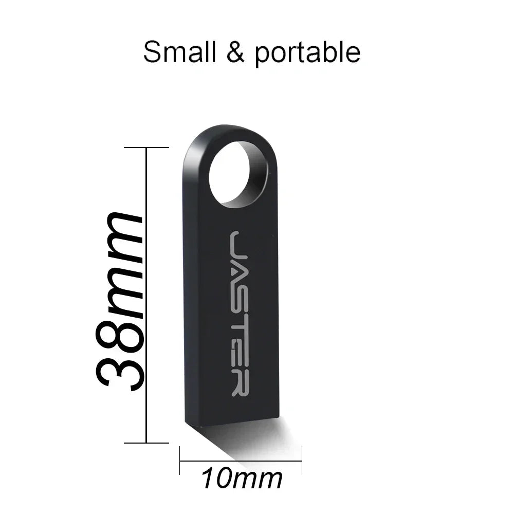Metal Free Key Chain USB3.0 Flash Drive Metal Pen Drive 128GB 64GB 32GB 16GB 8GB Pendrive Waterproof Memory Usb Stick High Speed