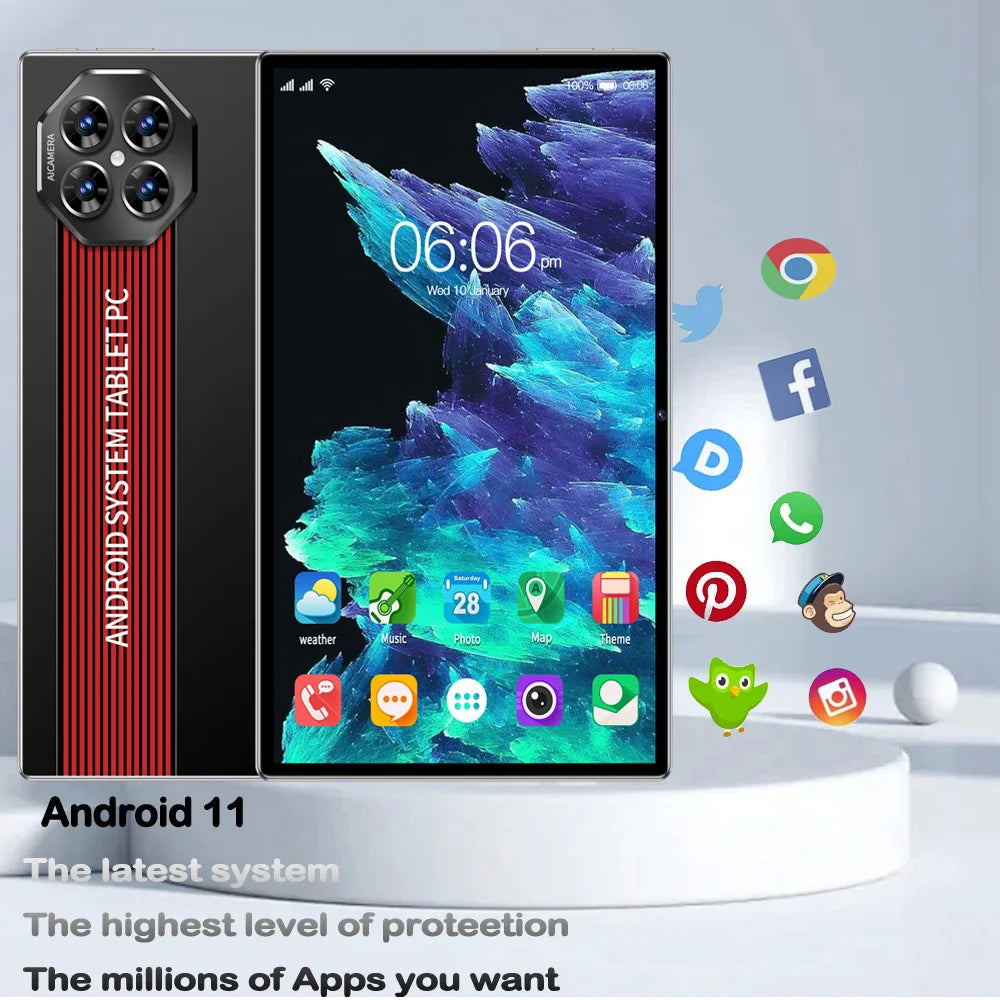 2025 Global Version Original 10.1 Tablet 4GB RAM 64 ROM 5000mAh Battery 5G WIFI Supports 3G Call Octa Core Tablet