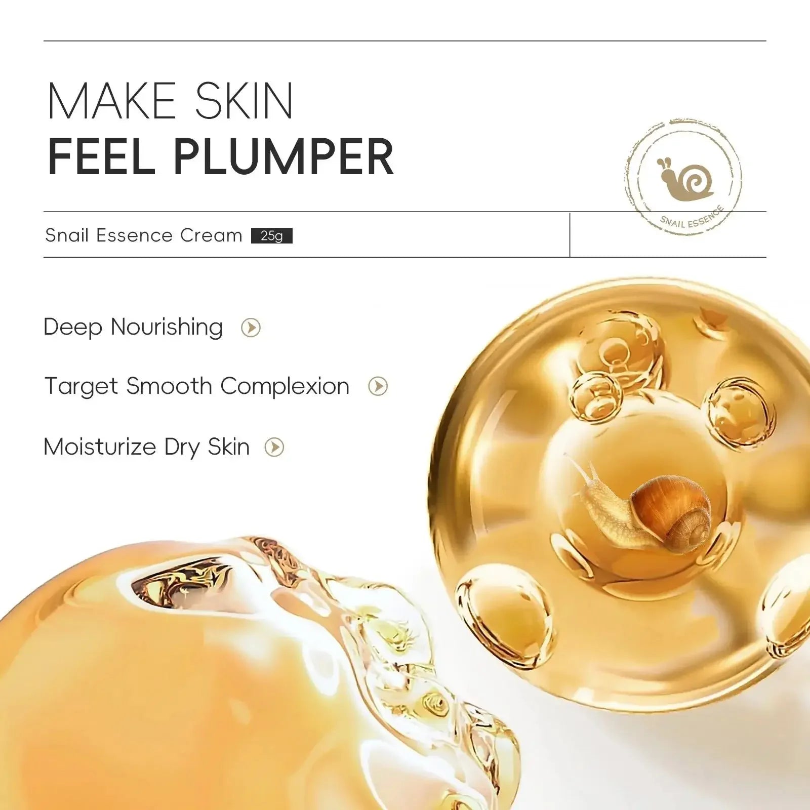 Snail Mucin Cream 25g Intense Hydration Anti Aging Firming Lifting Vitality Dull Skin Revitalization Treatment