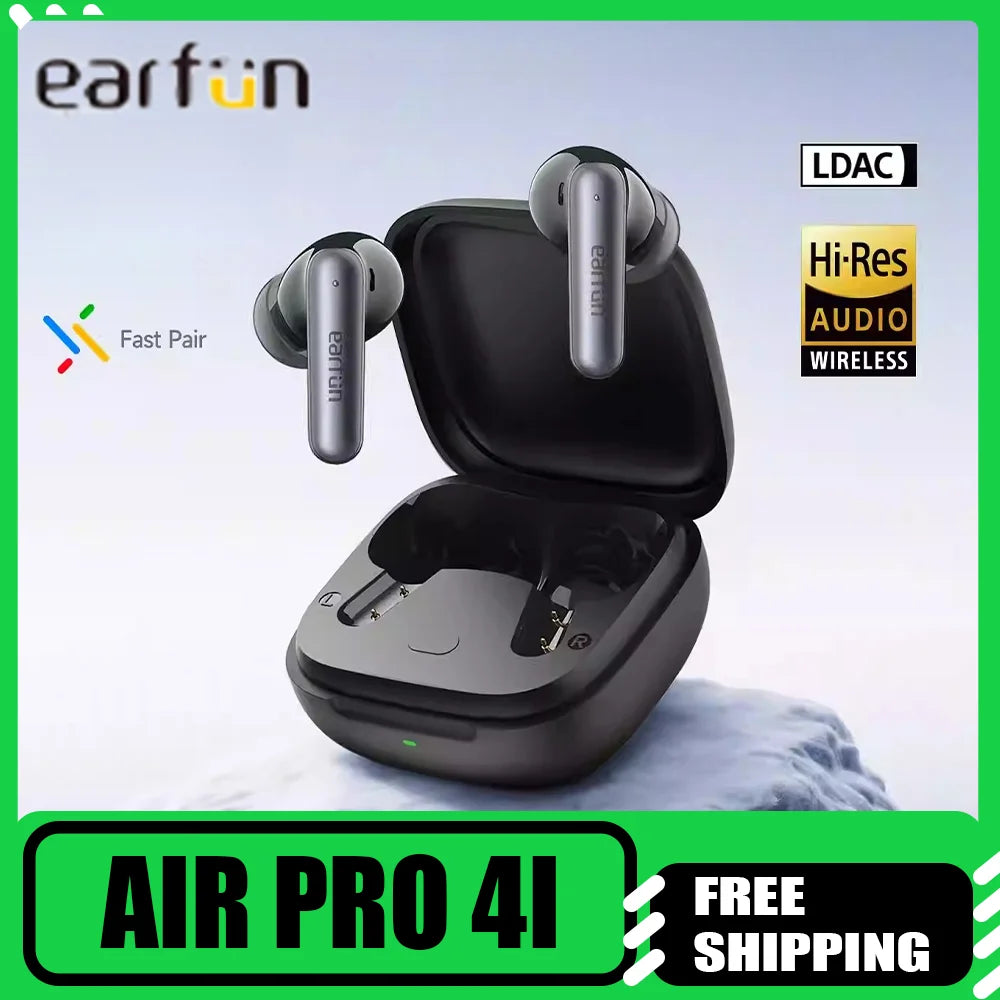 EarFun Air Pro 4i Wireless Earbuds Active Reduction HI-FI Bluetooth 5.4 TWS Headsets in Ear Earphones E-sports Gamer Accessories