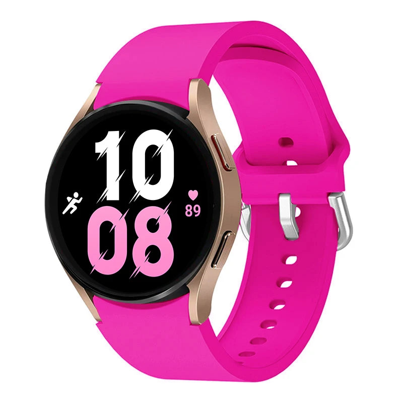 Strap For Samsung Galaxy Watch 6/4/7 44mm 40mm/5 Pro 45mm wristband 20mm Silicone Bracelet Galaxy Watch 6 classic 43mm 47mm Band