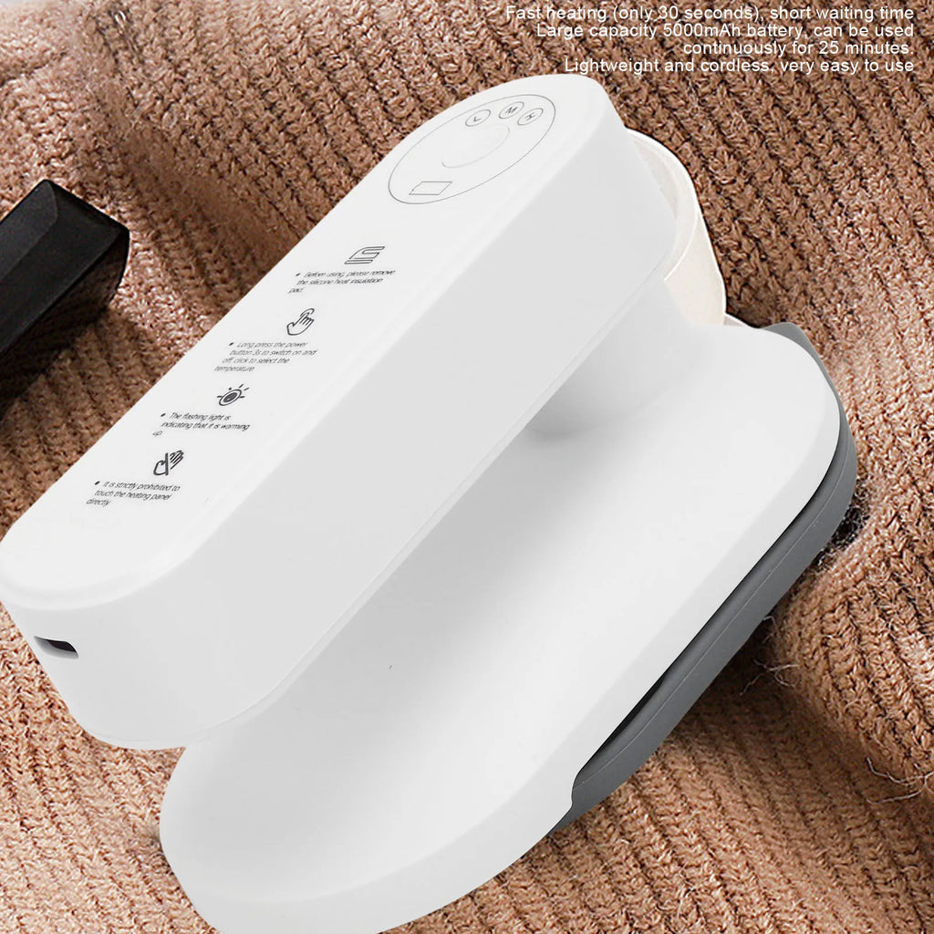 Mini Ironing Machine Portable Handheld Iron Lightweight Portable Fast Heat Up 3 Temperature Adjustment for Dormitory for Home