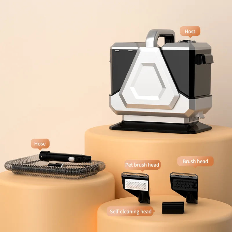 550w Mini Carpet Vacuum Cleaner Wet and Dry Potion Box Open the Lid and Add Cleaning Fluid Smart Carpet Vacuum Machine