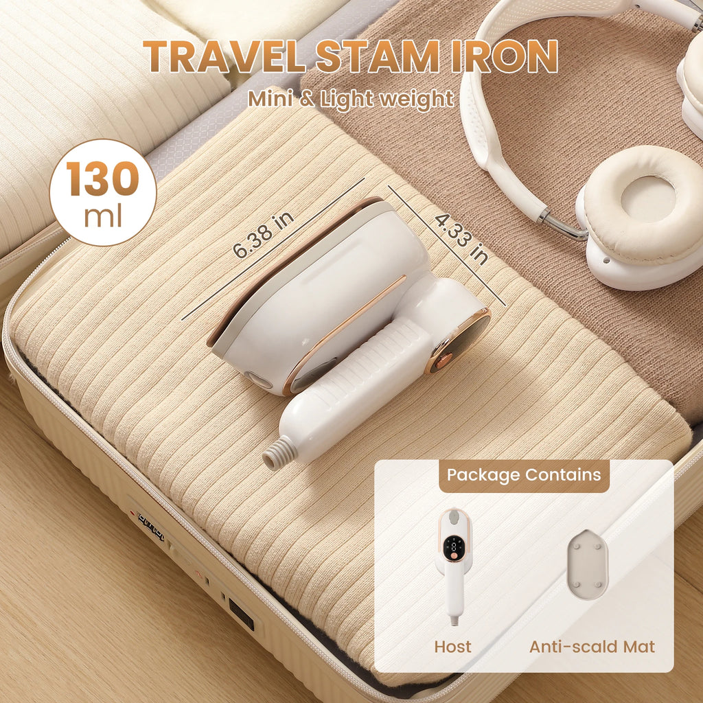 2-in-1 Mini Garment Steamer Handheld Steam Iron Portable Home Travelling For Clothes Ironing Wet Dry Ironing Machine 110V/220V