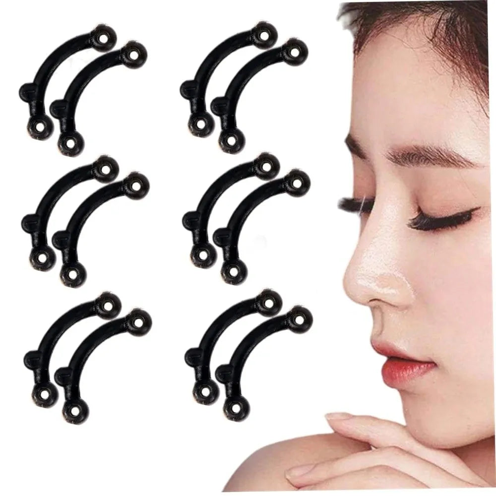 Invisible Nose Shaper Pain Free 3 Size Nose Clip Corrector Soft Acrylic Nose Shaping Clip Clipper for Adults Teens Beauty Tools