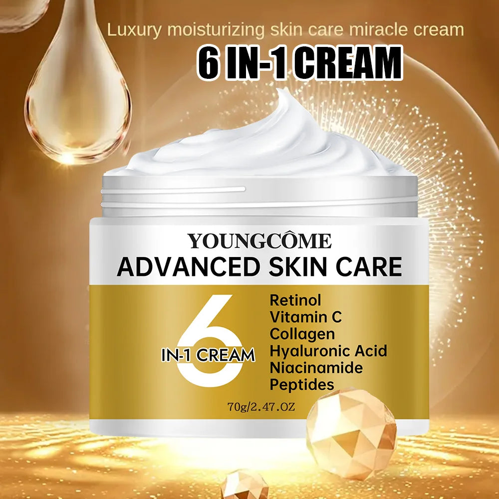 YOUNGCOME Niacinamide 6 in 1 Cream Vitamin C Anti-aging Whitening Anti-wrinkle Smooth Wrinkles Firming Facial Face Skin Care