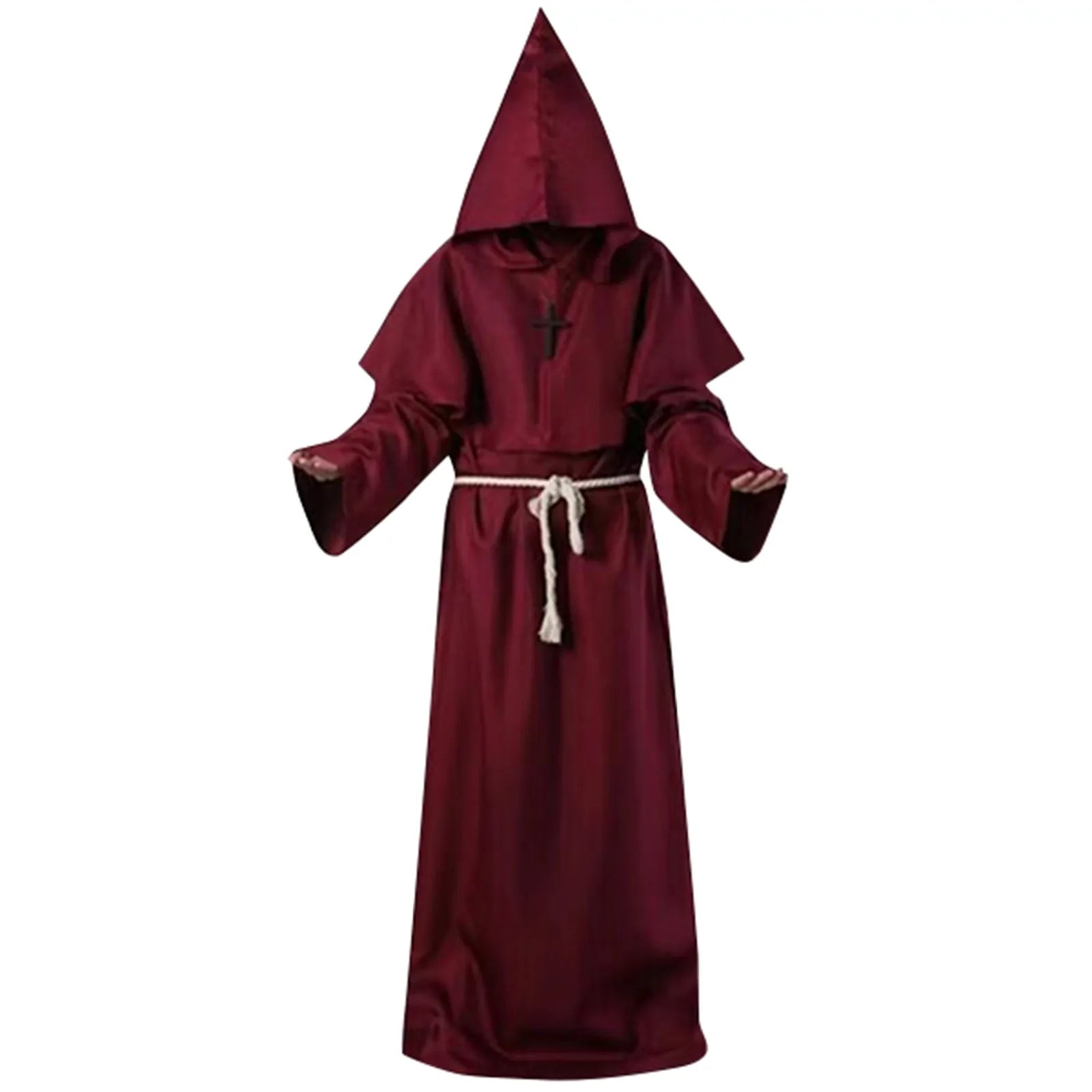 Halloween Costume Halloween Cosplay Costume Medieval Monk Suit Monk Robe Wizard Suit Priest Suit Costume Stage Suit 코스프레 의상