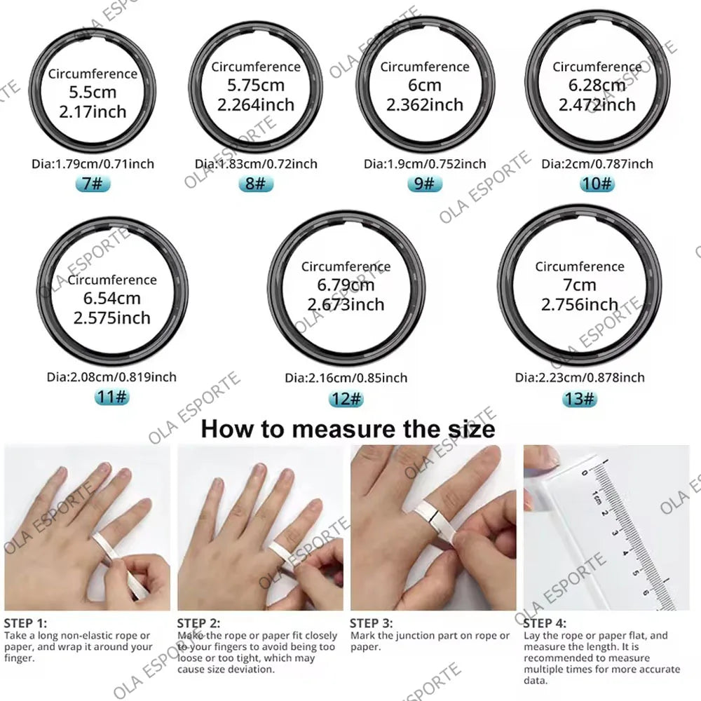 Smart Ring with Display Screen and Touch, Wireless Charging, Health Manager, Multiple Sport Mode, 5 ATM Waterproof For Men Women