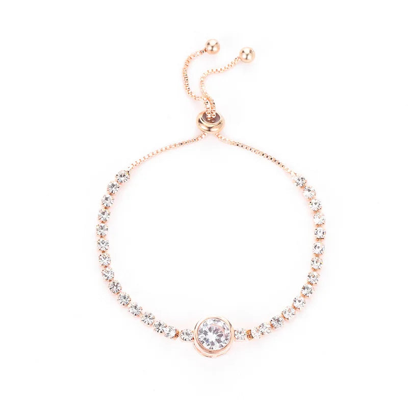 Luxury Gold Plated Oversized Zircon Adjustable Bracelets For Women 2022 New Trendy Shiny High Quality Bracelet Wedding Jewelry