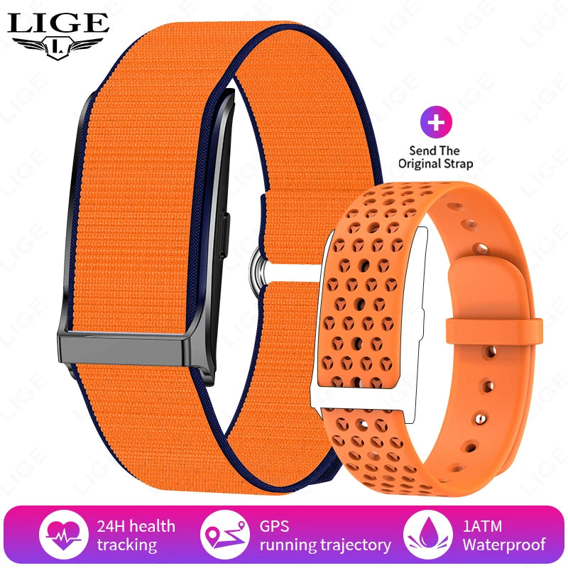 LIGE Smart Watch Men Sports Smart Bracelet Fitness Band Heart Rate Blood Pressure Monitor Waterproof Multifunction Watches Women