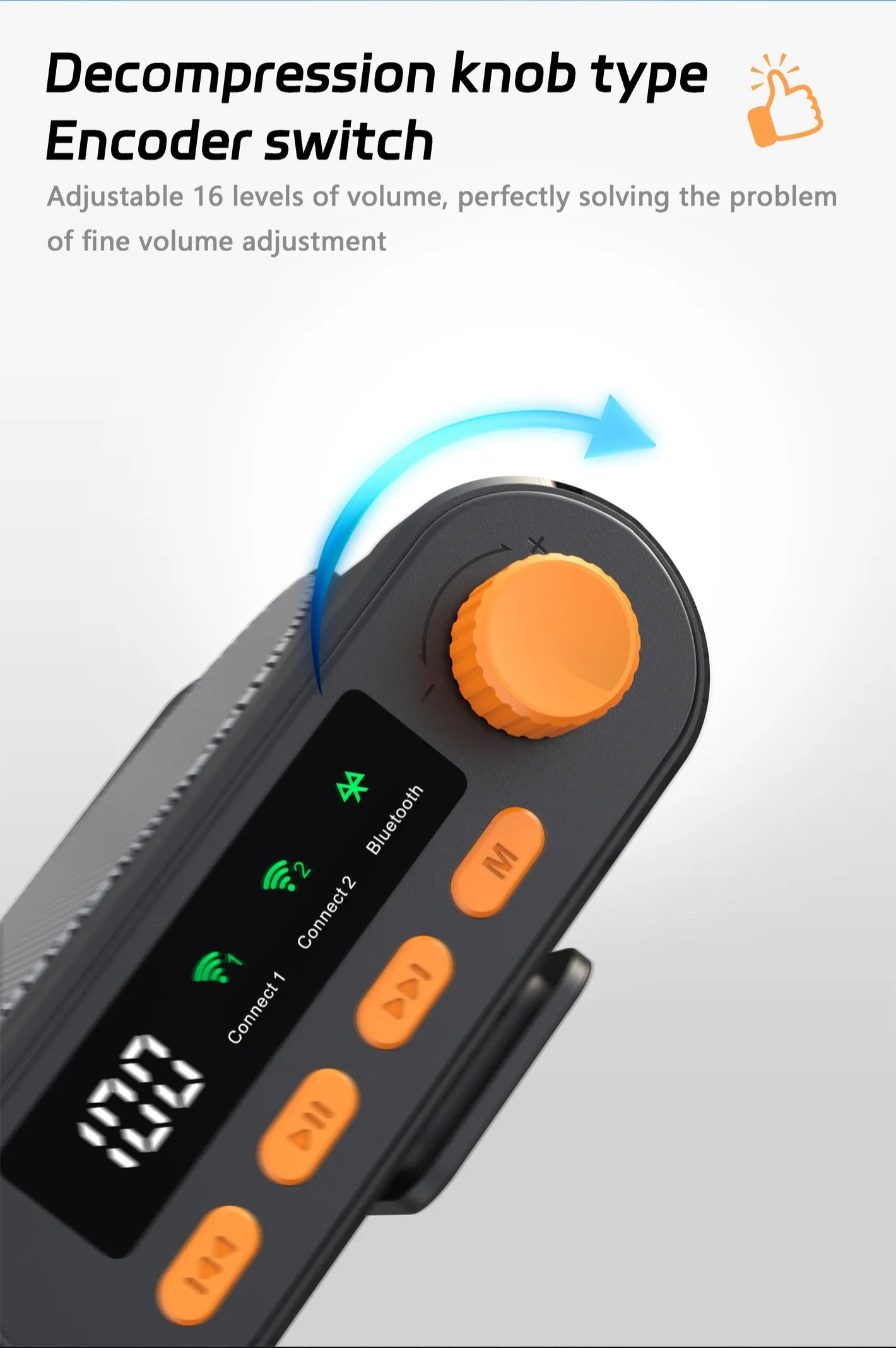 Wireless bluetooth megaphone with clip-on microphone portable speaker suitable for teachers speech guide learning singing life