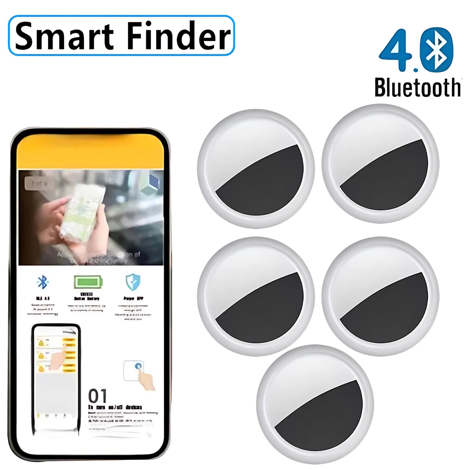 Smart Finder isearching Find My Device Gps Tracker Smart Tag Bluetooth Search Locator Tracking Finder Global Positioning Anti-lo