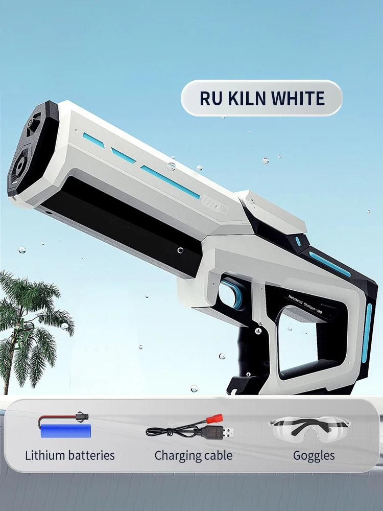 Electric Water Guns For Adults Powerful Squirt Automatic Water Suction Water Blasters Summer Outdoor Beach Toy For Kids Gift