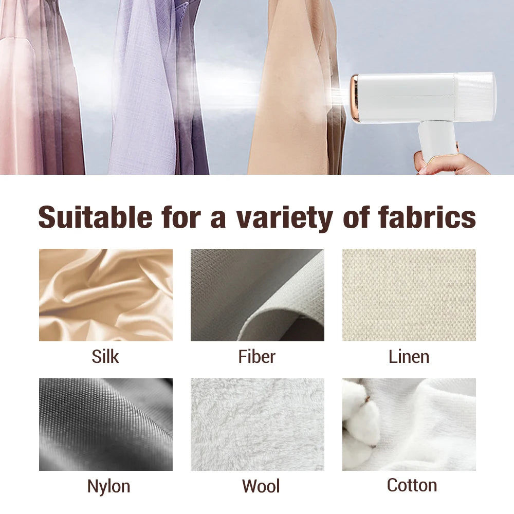 Handheld Garment Steamer Ironing Machine 1000W Electric Household Silk and Fabric Flat Iron for Cloth Home Travel Hand Steamers