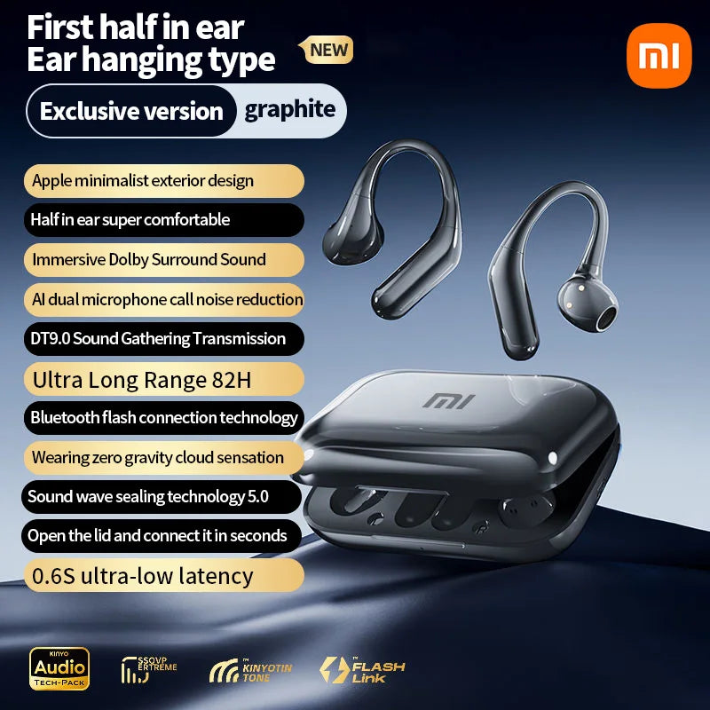 Xiaomi Air6 Wireless Earphones Open Hanging Bluetooth 5.3 Sports Earphones Waterproof, Comfortable, HD Sound Effects Android IOS