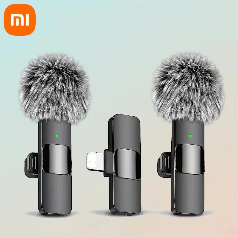 Xiaomi Wireless Lavalier Microphone Audio Video Recording Mini Microphone for iPhone Android Phone Live Broadcast Gaming