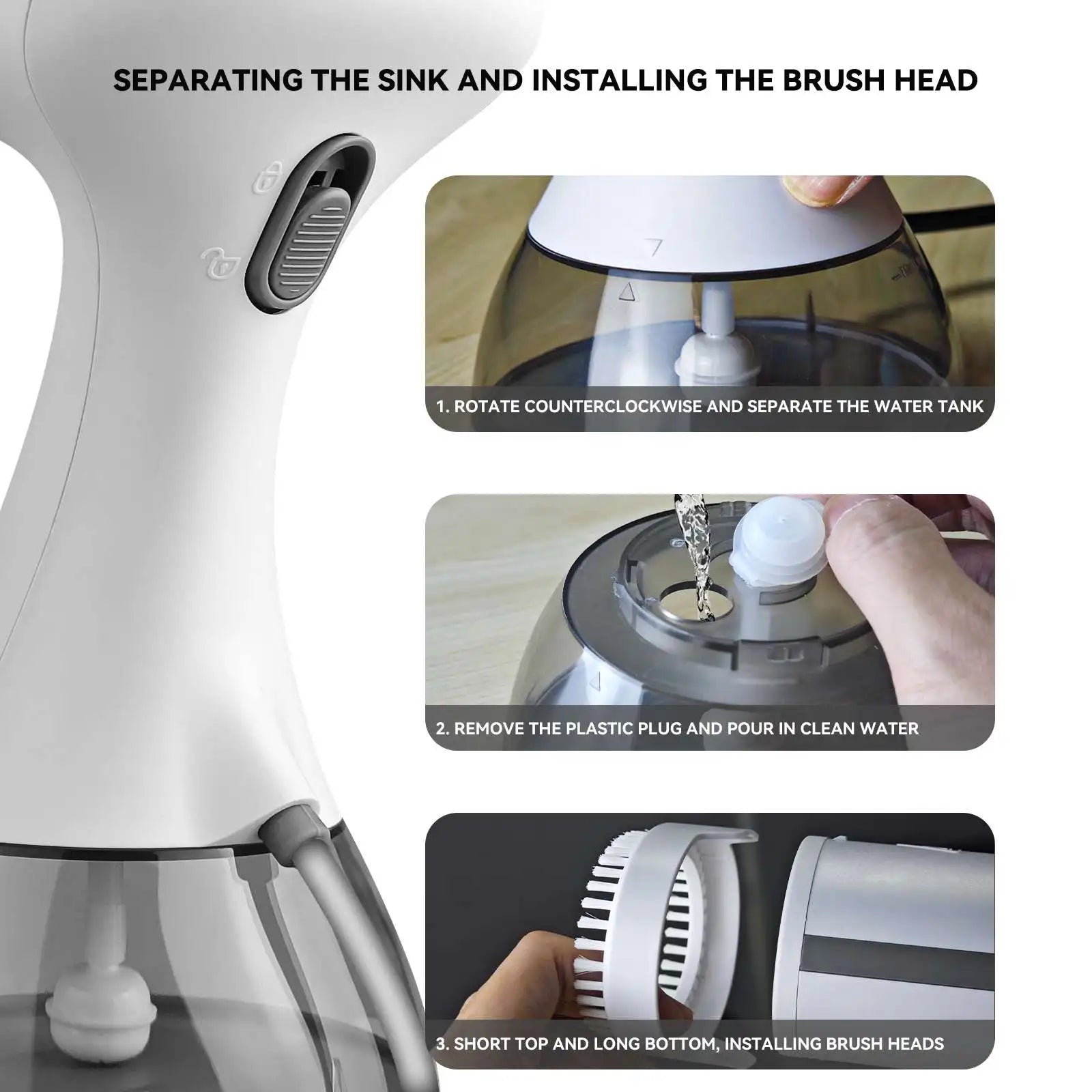 Hand Holding Portable Garment Steamer Iron Steam Cleaner For Cloth 1500W 350ml Garment Hanging Steamer Clothes Ironing Machine