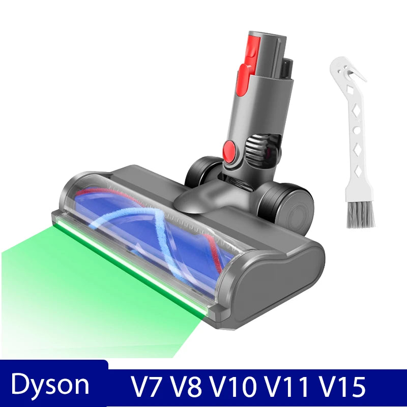 Soft Roller Brush Head for Dyson V7 V8 V10 V11 V15 Cordless Cleaners Hardwood Floor Motor head Accessories with Dust Detection
