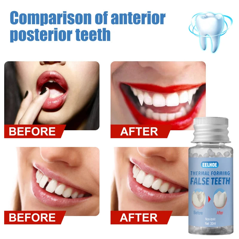 Temporary Teeth Repair Falseteeth Glue Resin Tooth Repair Glue Teeth Gaps Filling False Teeth Solid Glue Safety Dental Supplies