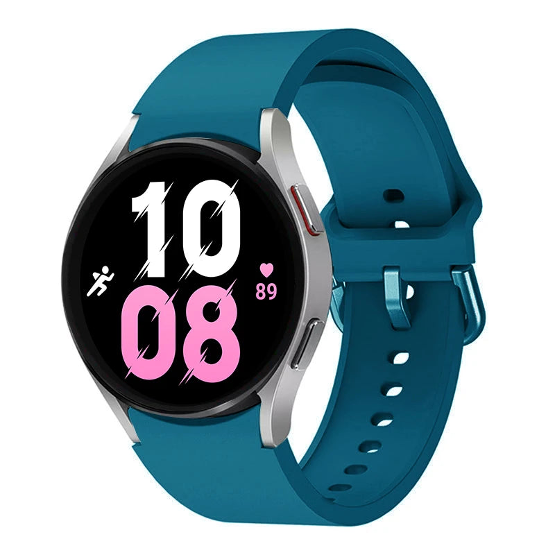 Strap For Samsung Galaxy Watch 6/4/7 44mm 40mm/5 Pro 45mm wristband 20mm Silicone Bracelet Galaxy Watch 6 classic 43mm 47mm Band