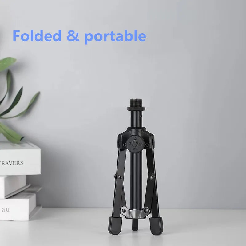 1PC Microphone Stand Metal Tripod Bracket For MV7 MV7X Professional Condenser Microphone Home Karaoke Studio Recording
