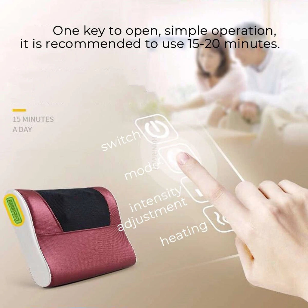 16Heads Relaxation Massage Pillow Electric Shoulder Back Heating Kneading therapy Neck Massage Vibrator Waist Leg Stress Relief