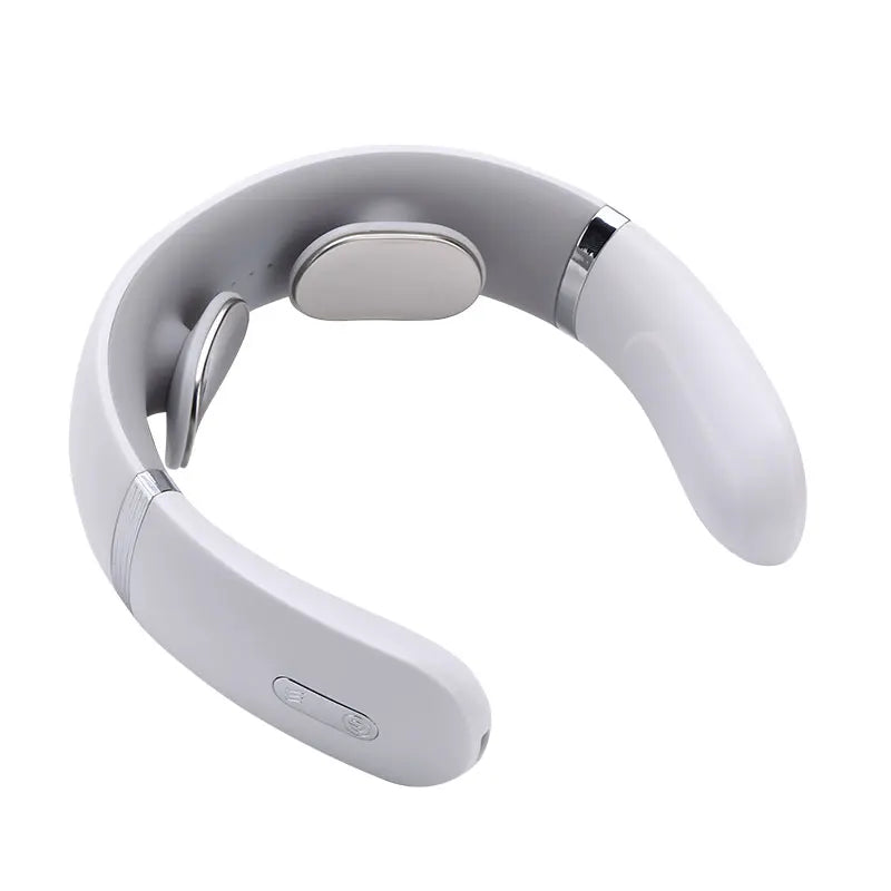 New Smart Neck Shoulder Muscle Massager Electric Heat Relaxation You Body Anytime USB Charging White