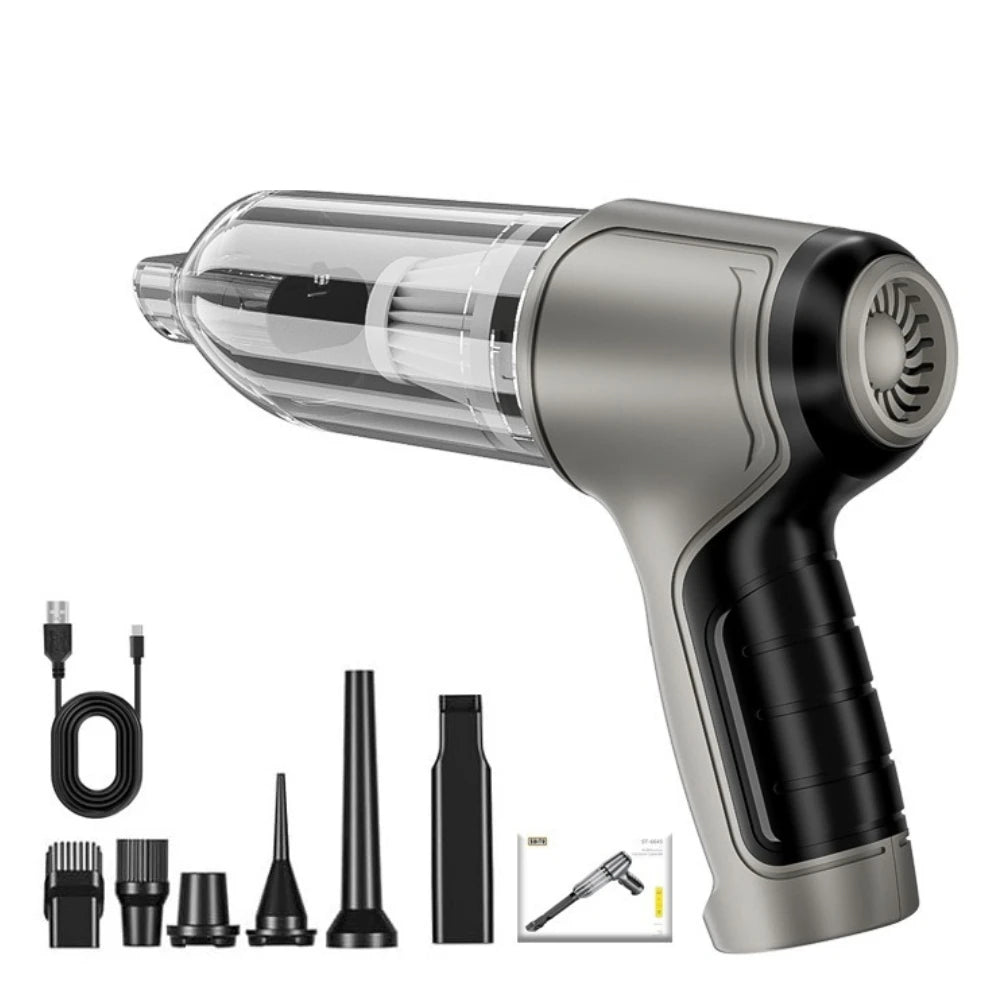 Suitu Car Mounted Vacuum Cleaner, Wireless Home and Car Dual-purpose Dry and Wet Vacuum Cleaner, High-power Portable Handheld VA