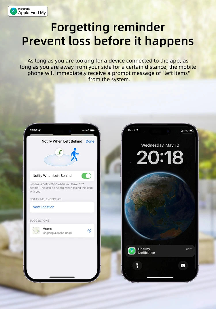 Timethinker GPS Tag Tracker Work with Apple Find My APP Bluetoot ITag Anti Lost Reminder Device MFI Smart Locator Pet Kid Finder