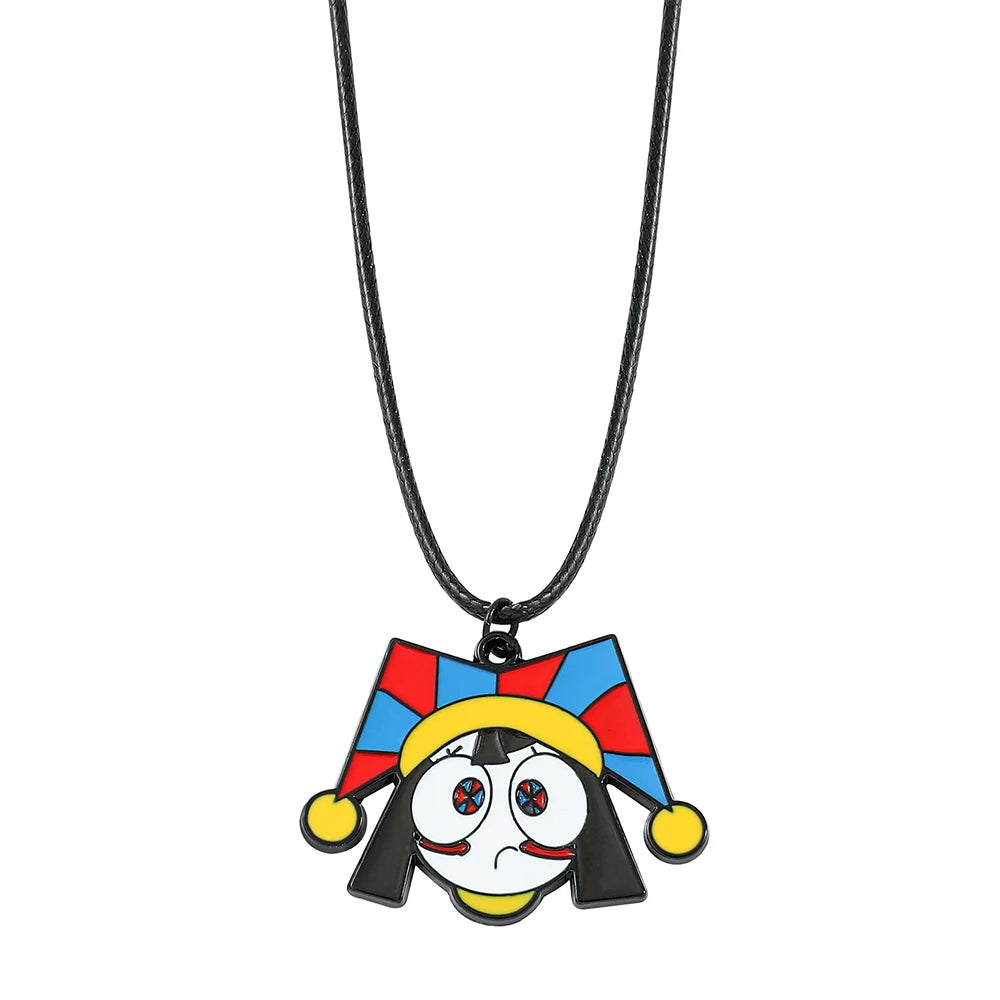 Fashion Necklace The Amazing Digital Circus Necklaces Game Peripheral Cartoon Clown Pendants Kids Studengts Toys Birthday Gifts