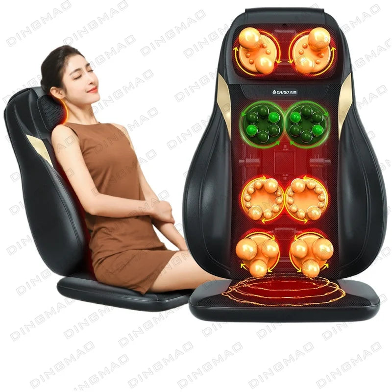 Multifunctional Shoulder Neck Waist Back Hip Full Body Massage Cushion Home Neck Kneading Massage Mat