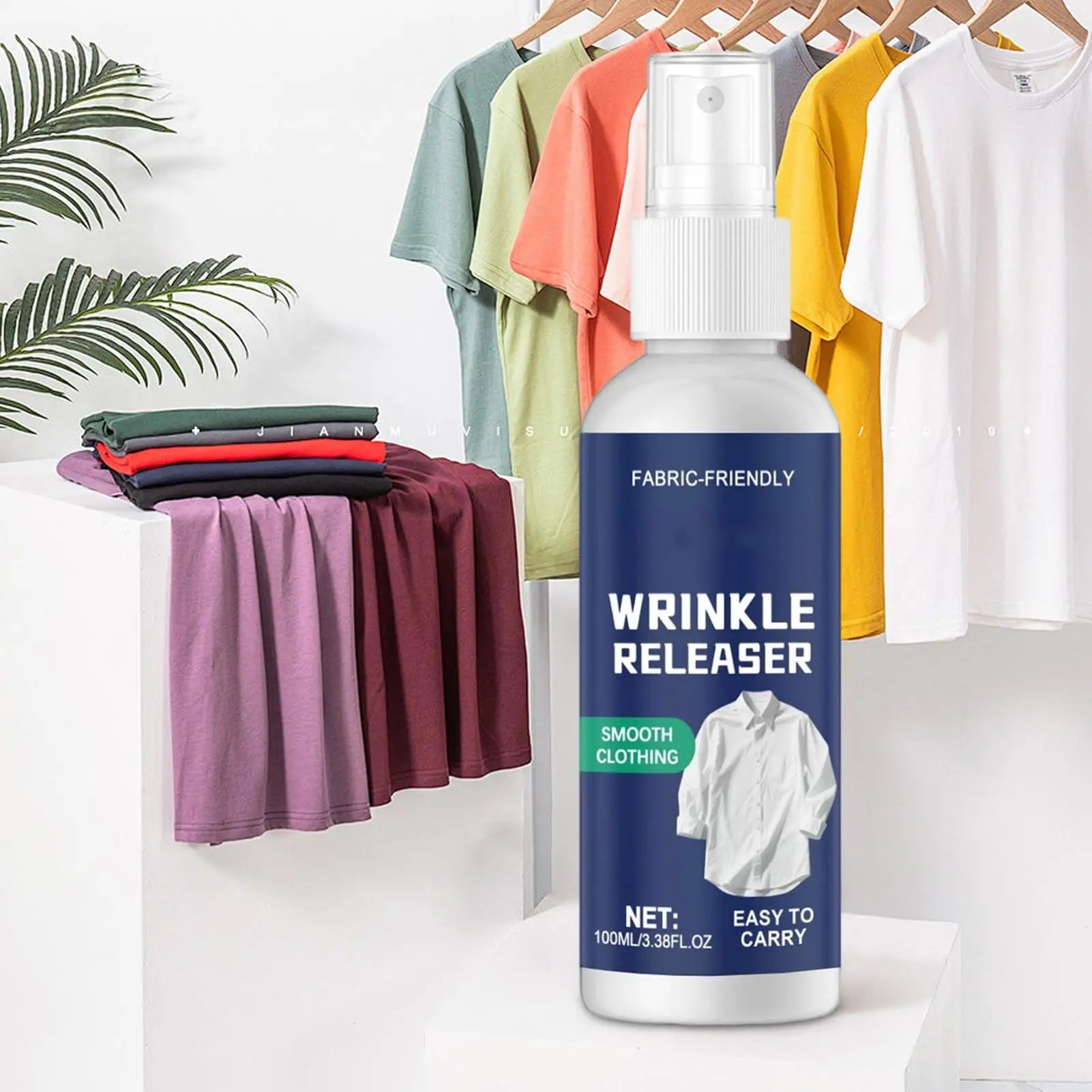 100ml Ironing Spray for Clothes, Anti-Static Ironing Aid for Dorm Room Home Travel Trip Beach Vacation Seasonal Care Supplies