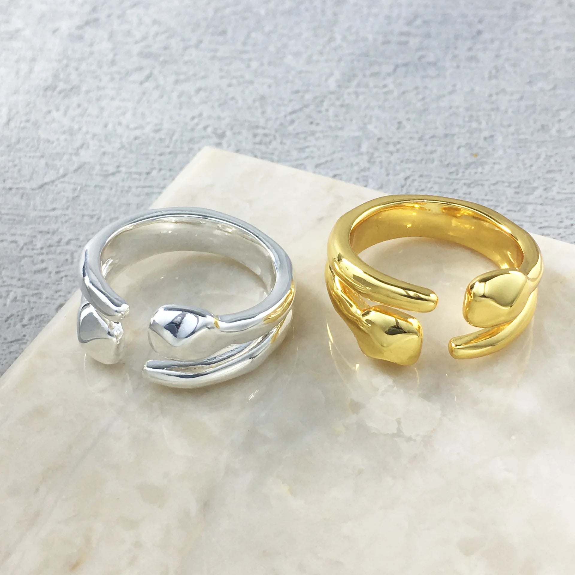 2025 European and American niche fashion electroplated silver exquisite open ring, suitable for women's jewelry