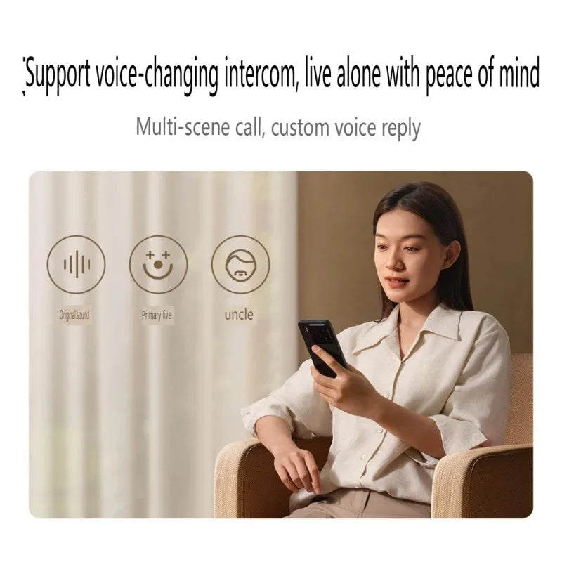Xiaomi Smart Doorbell 4 High-Definition Infrared Dual lens Smart Home Wireless Cat eye Peephole Camera Work For Mi Home App
