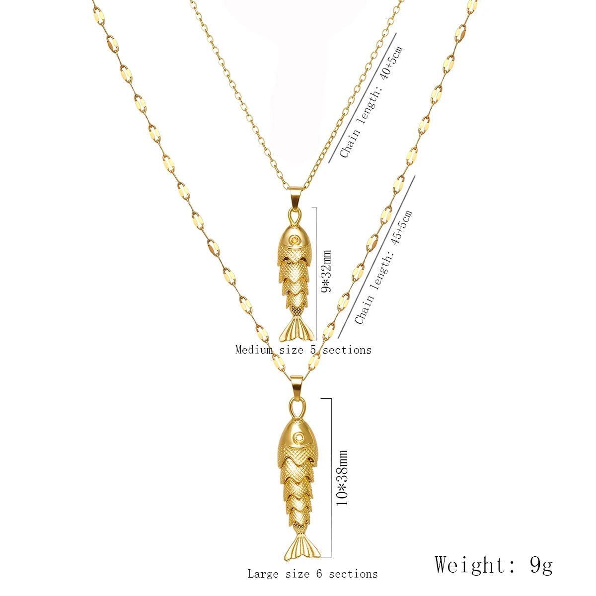 Fashionable Elegant Fish Necklace for Women Cute Dynamic Design European American Style Jewelry Gift