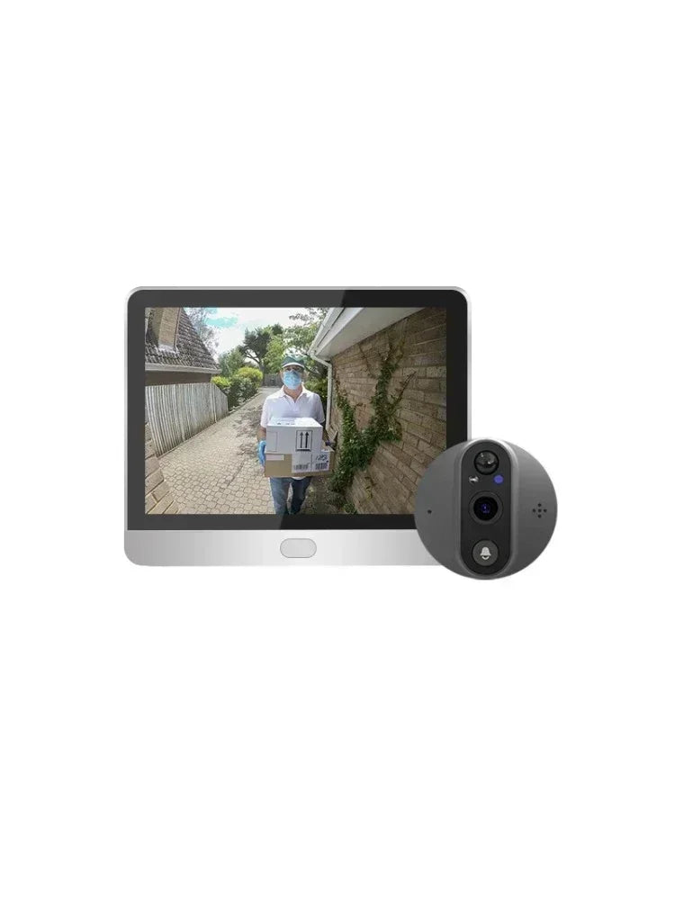 4.3-inch Doorbell Camera LCD Visual Home & Outdoor Video Camera Digital Door Detector 1080P 2.4G WiFi Electronic Doorbell Camera