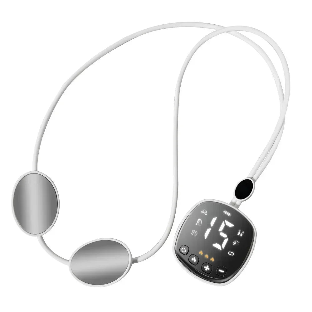 EMS Smart Hanging Neck Neck Shoulder Cervical Spine Massager Hot Compress Neck Artifact Dredging Spine Low Frequency Relaxation