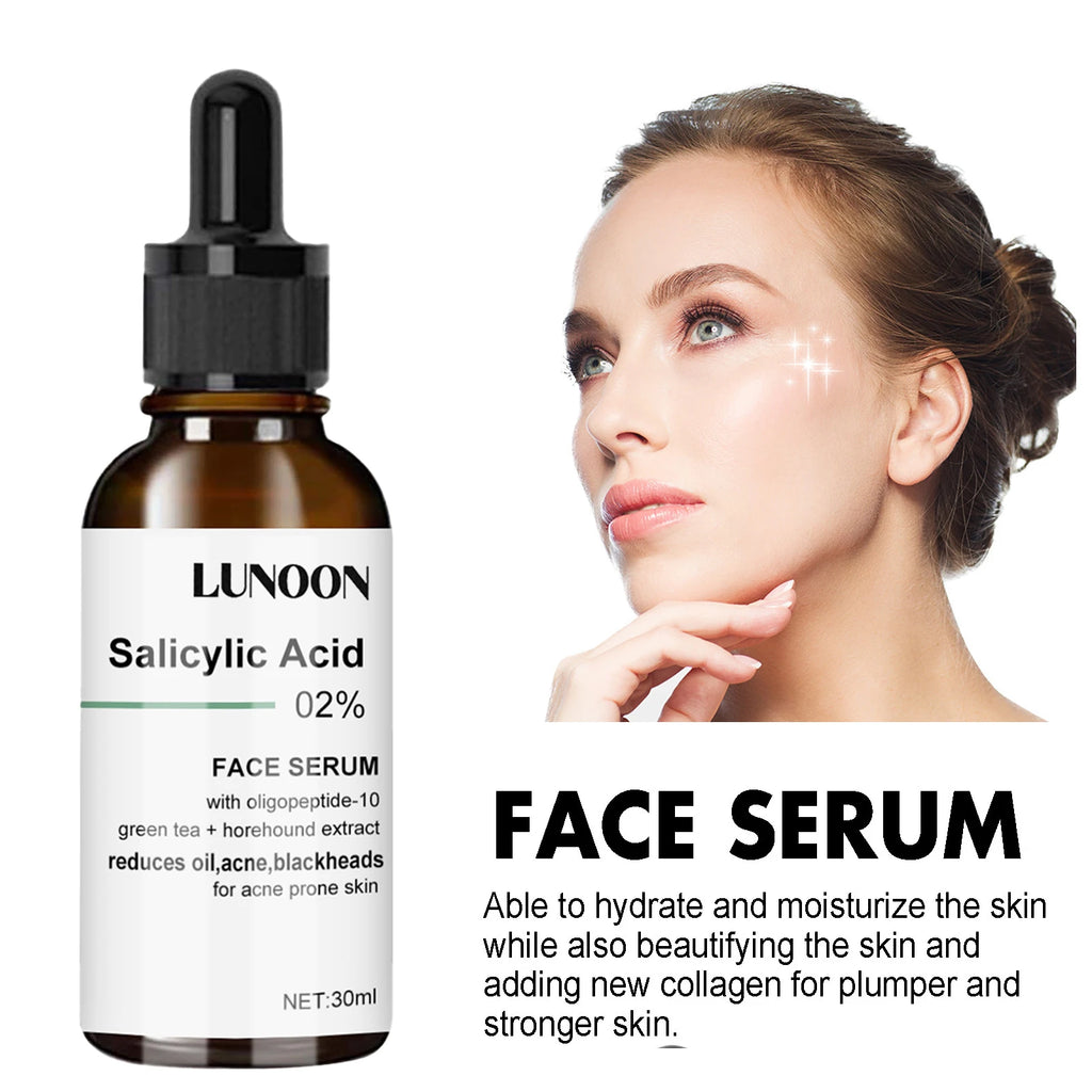 Salicylic Acid Facial Serum Firming Even Skin Tone,unclogs Pores,oil Control Lightening Fine Lines Fast Absorption Face Care