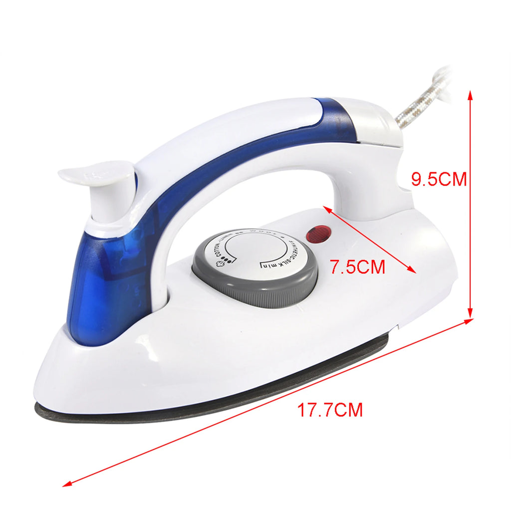 Electric Steam Ironing Machine Foldable Handheld Steam Iron With Temperature Control Function Spray Wrinkle Removal Travel Use