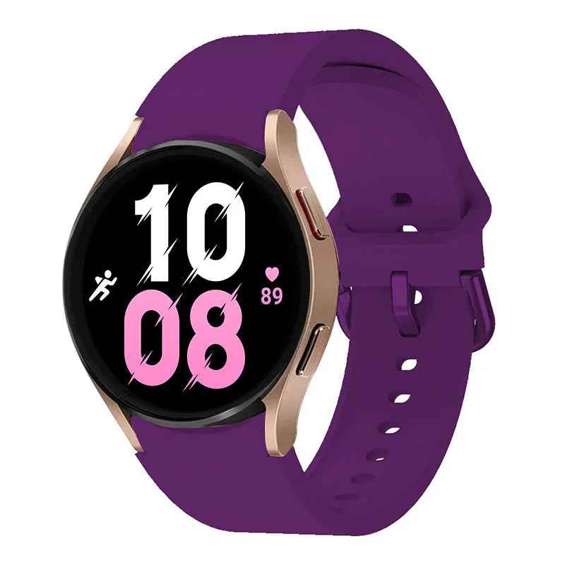 Strap For Samsung Galaxy Watch 6/4/7 44mm 40mm/5 Pro 45mm wristband 20mm Silicone Bracelet Galaxy Watch 6 classic 43mm 47mm Band