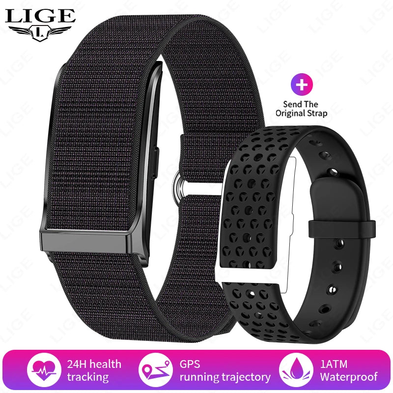 LIGE Smart Watch Men Sports Smart Bracelet Fitness Band Heart Rate Blood Pressure Monitor Waterproof Multifunction Watches Women