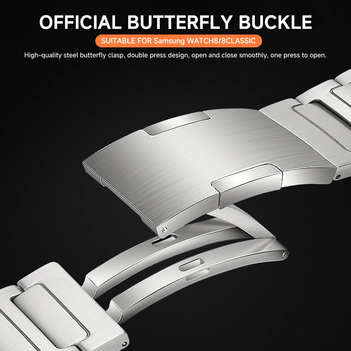 Stainless Steel Strap for Samsung Galaxy Watch8Classic 46mm Ultra 2025 47mm Bracelet Correa for Galaxy Watch8 40/44mm Metal Band