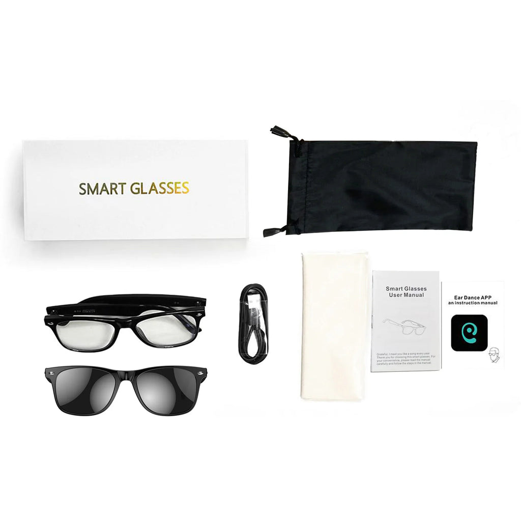 Smart BT Glasses Smart Glasses for Women Men BT 5.4 Support Audio Translation Calling Song Playback Lightweight Comfortable