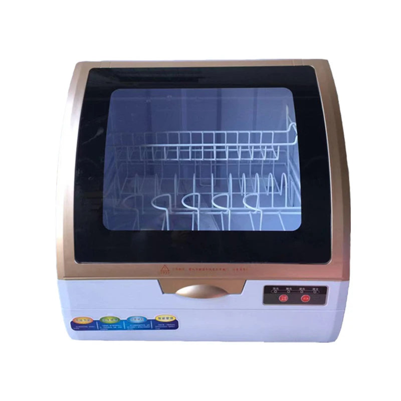Household Dishwasher Desktop Drying Disinfection Cabinet 360 degrees Intelligent Automatic Spray Dish Washing Machine