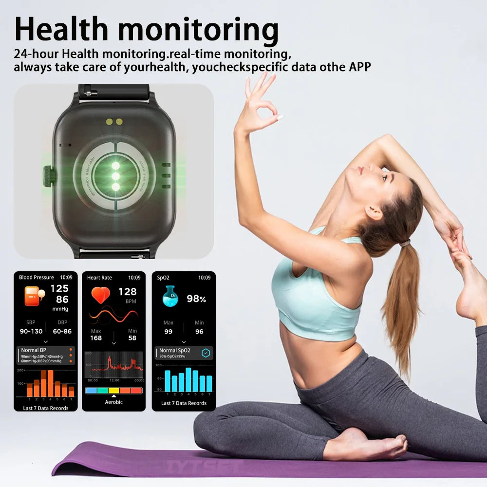 Smart Watch Women 2.01 HD Smartwatch Men Bluetooth Call Message IP68 Waterproof For Men Women Gift For Android iOS